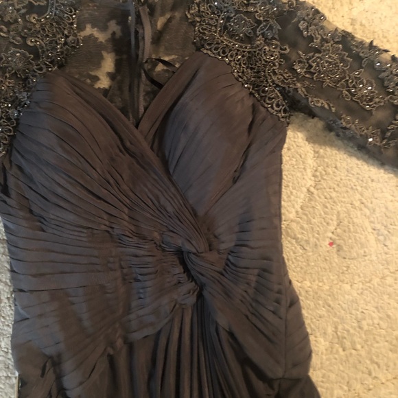 La Femme gray evening/MOB gown - Picture 11 of 12